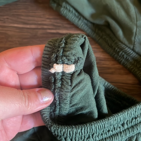 Free People Cross Of Sunlight Mini Dress Green Large - Picture 4 of 5